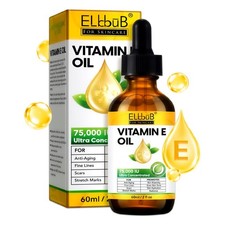 Aceite facial aceite para la piel vitamina E aceite estiramiento de la piel reducción de cicatrices 75.000 UI vegano