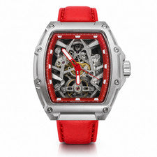 NUEVO Reloj Constantin Weisz Ver a Través Edición Limitada 2 DE 49 24S014CW BANDA ROJA