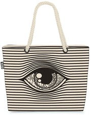 Vintage 80s Ojo Retro Rayas Beach Bag Vintage 80s Ojo Retro Rayas Moda