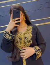 Ramzan Eid Venta Kaftan Abaya Marroquí Dubai Elegante Vestido Farasha Trabajo a Mano Largo
