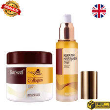 Mascarilla capilar de colágeno Karseell reparación profunda acondicionador aceite de argán cuidado de colágeno Reino Uni