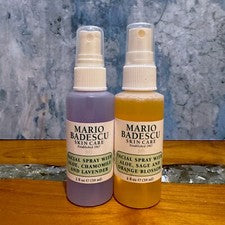 MARIO BADESCU Spray Facial 2 OZ Tamaño de Viaje Juego de 2 con Aloe Manzanilla y Salvia