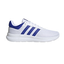 Tenis informales Adidas Lite Racer 4.0 blancos con cordones para hombre JI4949