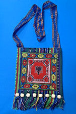 NUEVO BOLSO DE HOMBRO DE MANO ALBANIA EAGLE - MULTICOLOR - BOLSO UNISEX - RECUERDO - 25cmx28,5cm
