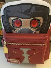 MINI MOCHILA LOUNGEFLY DISNEY MARVEL GUARDIANES DE LA GALAXIA STAR-LORD ILUMINADA