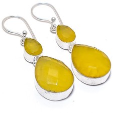 Pendiente de joyería de plata esterlina 925 hecho a mano con piedras...