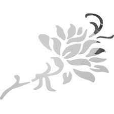 Decoración de Pared para Salón Adhesivo Flores Pegatinas Espejos Hogar