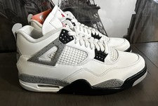 DS Nuevo Nike Air Jordan Retro 4 Blanco Cemento OG 2025 Talla 10 Auténtico Baloncesto