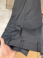 NUEVO Pantalón de vestir negro para hombre talla 43 100 % lana Super 150 hecho en Italia R/$275