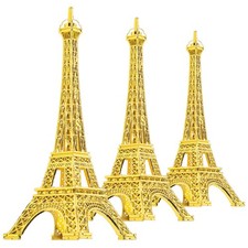 3 Piezas Adornos de Mesa Salón Dormitorio Torre Eiffel Decoración Decoración