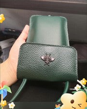 Bolso Mensajero para Teléfono con Pantalla Táctil Verde Mujeres Bandolera de Cuero Cartera para Teléfono Celular