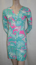Vestido para mujer Lilly Pulitzer Alessia rosa tropical arena #17975 | Talla: XS NUEVO SIN ETIQUETAS