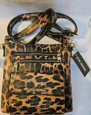 Cartera bandolera para mujer Steve Madden con estampado de leopardo