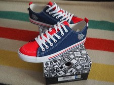 Zapatillas deportivas de lona Skicks Gonzaga University Bulldogs azul marino rojo encaje bajo EE. UU. 10