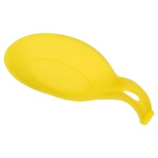 Soporte para utensilios de cocina de silicona resistente al calor de 4,72", amarillo 1 pieza