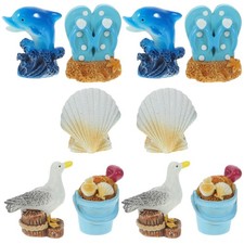10 Piezas Decoración de Mesa Mini Adornos Salón Escritorio Decoración