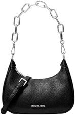 BOLSO DE HOMBRO MICHAEL KORS 35F3S4CU6L CORA NEGRO CON HERRAJES PLATEADOS PARA MUJER