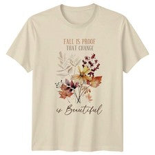 Camiseta Fall Is Proof That Change para mujer acuarela otoño moda regalo para ella