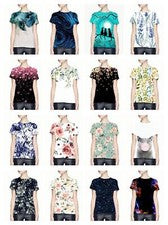 Blusa Camisetas Mujer Floral Flor Gráfico Moda Manga Corta Blanco Camisas suaves