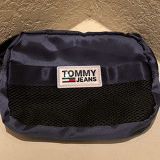 Tommy Jeans Nylon Cinturón Bolso Cartera Azul Marino Retro Años 90 Deportivo Estilo Y2K Nuevo con Etiquetas