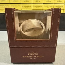Enrollador de reloj Invicta 1 ranura, marrón/beige IPM646 ¡Nuevo en caja!!