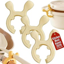 Bandeja de cuchara de silicona, cocina imprescindible 2026, olla utensilios soporte accesorios
