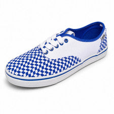 Zapatillas Hombre MTNG by Mustang Lona Azul Blanco Cuadros T. 41-45 Nuevas