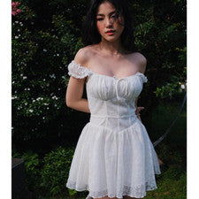 Mujer Moda Tendencia Elegante Ajustado Color Sólido Vestido Encaje Empalme Halter Vestido