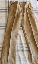 Pantalones de pana cardino vintage nuevos con etiquetas color tostado talla 32 estilo #3067 RN #59566