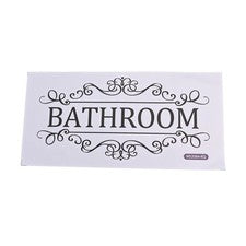 Divertida y creativa pegatina de pared de baño decoración única de baño de inodoro
