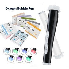 Pluma de burbujas de oxígeno CO2 oxígeno máquina facial gel facial cuidado de la piel máquina de belleza