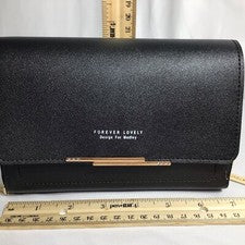 Cartera bandolera negra Madley Forever Lovely para mujer nueva sin etiquetas