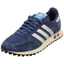 Adidas La Trainer Og Hombre Moda Entrenadores en Azul Plata - 9.5 UK