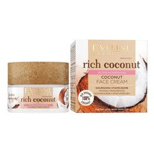 Crema facial Eveline Cosmetics RICH COCONUT crema crema cuidado facial 50 ml