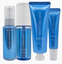 Dermasil Jet Set Reset Kit Hydra Serum, Hydra Mist, bloqueo de humedad, antiequipaje