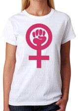Camiseta Símbolo Feminismo Camiseta Damas Camiseta Ajustada Mujer Moda Top