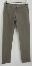 Nuevo DP Clothing Dante Hombres 30 x 31 Gris Marrón Argyle Geométrico Algodón Chino Pantalones