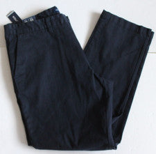 Nuevos Pantalones NAUTICA Para Hombre Calce Ajustado Azul Marino Elastizados Talla 36X32 ESTILO P3707R
