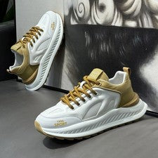 Zapatos deportivos transpirables para correr con suela gruesa para papá para hombre