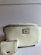 Bolso Bandolera DKNY Astrid Eslinga con Cadena y Monedero Mujer Hueso Nuevo con Etiquetas
