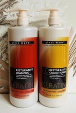 Champú y acondicionador restaurador con queratina para todo tipo de cabello 33,8 fl oz