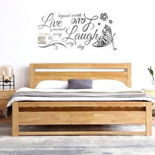 Pegatinas de pared Live Butterfly Love Quote dormitorio extraíble decoración del hogar calcomanía hágalo usted mismo