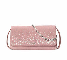 Bolso Bandolera Kate Spade KP316 YCD Hiedra Tachonado Gamuza Rosa Anochecer