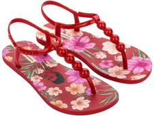 Sandalias de dedo IPANEMA zapatos de baño CLASS FRIDA KAHLO sandalia rojo rojo NUEVO