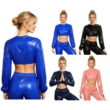 Para mujeres Trajes Sexy Ropa de club nocturno Moda Camiseta Club Corto Prendas para el torso impermeables