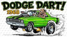 Dodge Dart Swinger 1968 estilo Roth Monster Weirdo camiseta Pro Street