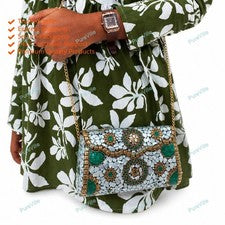 Nuevo bolso de mano de moda de piedra de metal para mujer
