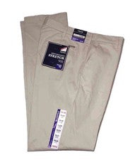 Pantalones Chinos IZOD Sport Flex Calce Recto Cálidos Perla Caqui Para Hombre Talla 34 X 34