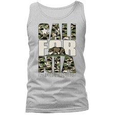Camiseta sin mangas Golden State California Republic camuflaje Cali Bear Cali estilo de vida