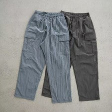 Pantalones de trabajo impermeables sueltos de pierna recta con bolsillo grande para hombre moda